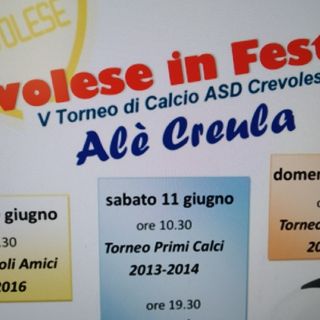Tre giorni di festa con la Crevolese