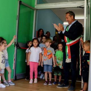 Nuova aula alle materne Rodari di Villa FOTO E VIDEO