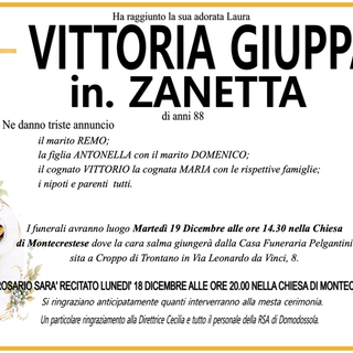 Vittoria Giuppa in Zanetta di anni 88