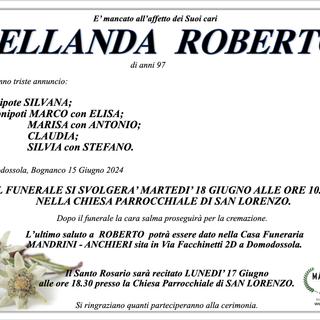 Pellanda Roberto di anni 97