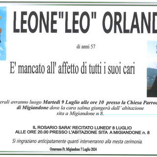Leone &quot;Leo Orlando&quot; di anni 57