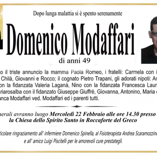 Domenico Modaffari di anni 49