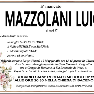 Mazzolani Luigi di anni 87
