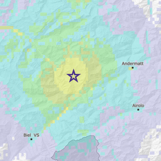 Il terremoto di Oberwald (Vallese) largamente percepito