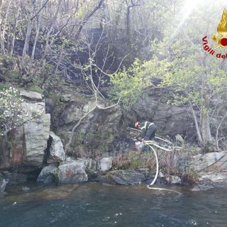 Spento l'incendio divampato alla Rustica di Mergozzo