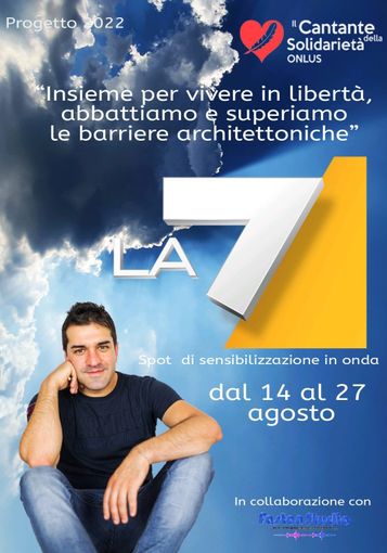 Lo spot del Cantante della Solidarietà in onda su LA7