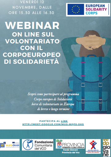 Seminario gratuito sulle opportunità di volontariato all’estero per i giovani