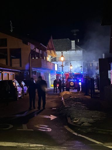 Fiamme in un garage a Druogno Fiamme in un garage a Druogno