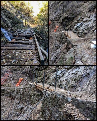 Sono partiti i lavori di riparazione del sentiero Cicogna - Pogallo Sono partiti i lavori di riparazione del sentiero Cicogna - Pogallo