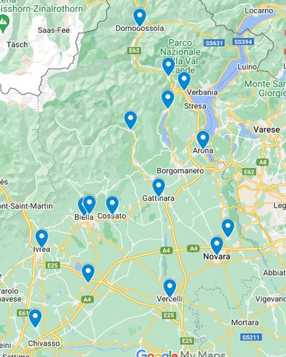 Foto: la ''geografia'' del girone A del campionato di Promozione Foto: la ''geografia'' del girone A del campionato di Promozione