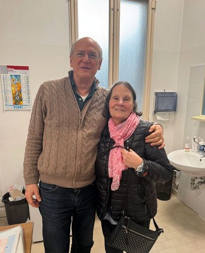 Carla Gervasoni con Stefano. il figlio della coppia conosciuta 59 anni fa a Venezia