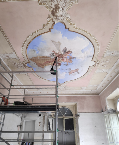 Continuano i lavori in Villa Renzi a Crevoladossola