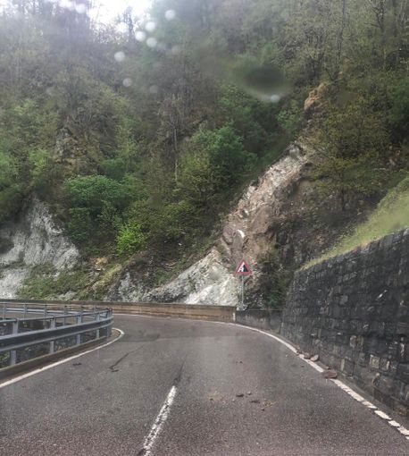 Piccolo smottamento nelle Centovalli