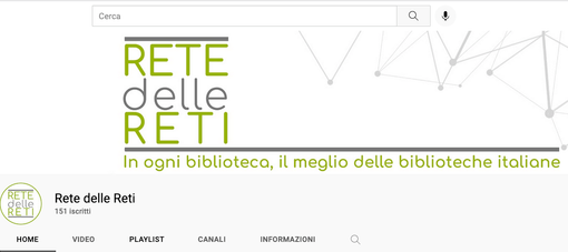 È nata la nuova webtv delle biblioteche italiane È nata la nuova webtv delle biblioteche italiane