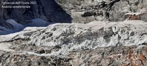 Il ghiacciaio dell'Andolla in una foto tratta dal sito Meteo Live Vco Il ghiacciaio dell'Andolla in una foto tratta dal sito Meteo Live Vco