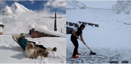 Le foto postate dal rifugio Maria Luisa
