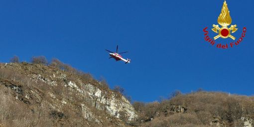 Calasca, capre in difficoltà salvate dai Vigili del fuoco