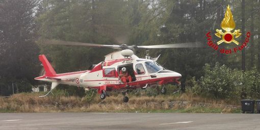 Turisti tedeschi si perdono al Moro, recuperati dall'elicottero dei Vigili del fuoco