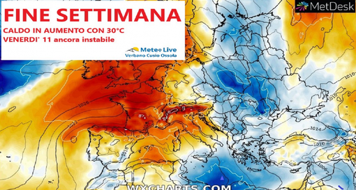 Tempo instabile ma nel fine settimana si toccheranno i 30 gradi