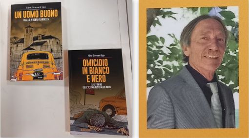 Foto; le copertina dei due libri e Giovanni Ugo Nino Foto; le copertina dei due libri e Giovanni Ugo Nino