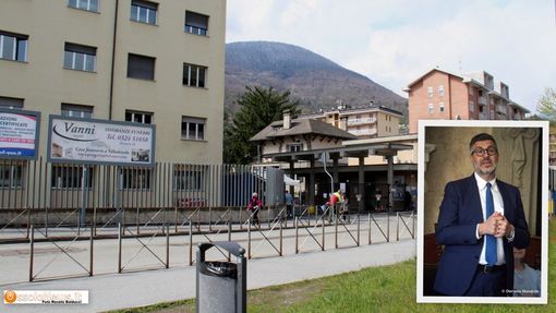 L'ospedale San Biagio di Domodossola e il consigliere regionale Mauro Calderoni