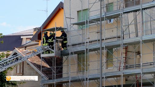 Il condominio dov'è avvenuta la disgrazia a Villadossola
