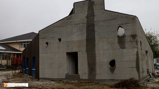 Il nuovo asilo di Beura in costruzione Il nuovo asilo di Beura in costruzione