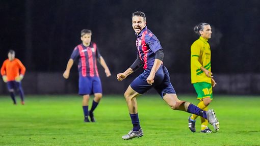 Nella foto Rolandi autore del secondo gol