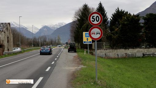 Limiti di velocità abbassati sulla provinciale tra Domo e Villa