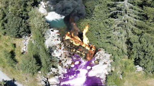 Animazione: Incidente sul Sempione, © Iniziativa delle Alpi Animazione: Incidente sul Sempione, © Iniziativa delle Alpi