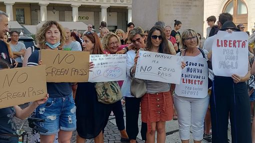 Dal Vco a Novara per manifestare contro il gree pass