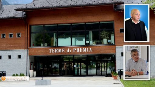 Le Terme di Premia e nei riquadri Fabio Dalla Pozza e Claudio Alberti Violetti Le Terme di Premia e nei riquadri Fabio Dalla Pozza e Claudio Alberti Violetti