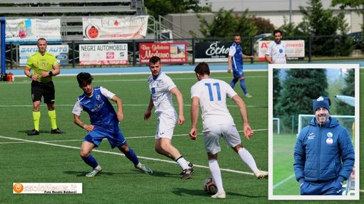 Una fase di Villa-Cameri e nel riquadro Daniele Massoni