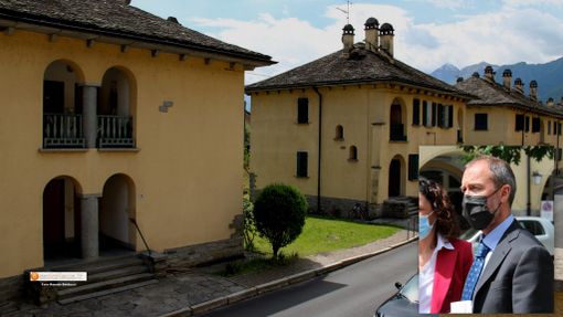 Il Villaggio operaio di Villadossola e nel riquadro il presidente Atc, Marco Marchioni