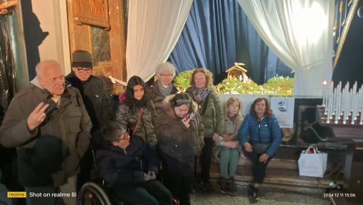 Il presepe della Collegiata realizzato dai ragazzi dell'Anffas