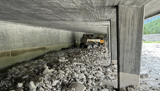 Frana al Sempione: in corso i lavori di sgombero dei detriti