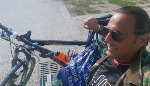 Bruno Danovaro si cimenta in una sfida solitaria di 236 km in bicicletta nelle nostre valli