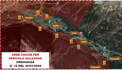 Pericolo valanghe in Valle Anzasca,  emessa ordinanza di evacuazione di impiantisti e rifugisti al Belvedere