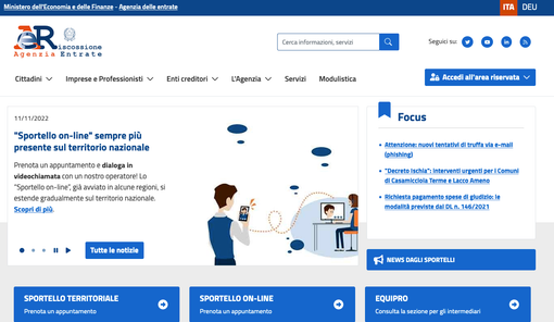 Agenzia Riscossione, l’appuntamento si prenota anche al contact center