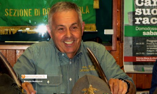 Il presidente della sezione domese, Giovanni Grossi Il presidente della sezione domese, Giovanni Grossi