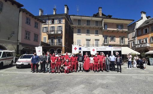 Donata da Lorenzo D'Aloisio una nuova ambulanza alla Cri di Domodossola