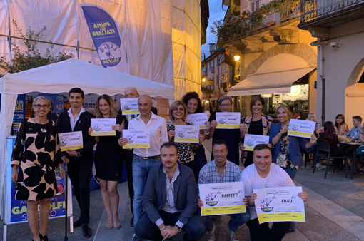 Il capogruppo della Lega Molinari a Domo per la campagna elettorale del centro destra Il capogruppo della Lega Molinari a Domo per la campagna elettorale del centro destra