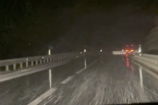 Spolverata di neve al passo del Sempione VIDEO