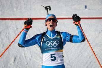 Milano Cortina, Vittozzi medaglia d'oro in gara a inseguimento del biathlon Milano Cortina, Vittozzi medaglia d'oro in gara a inseguimento del biathlon
