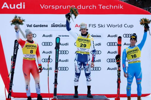 Nel SuperG della Val Gardena vince Zabystran, podio e lacrime per Franzoni