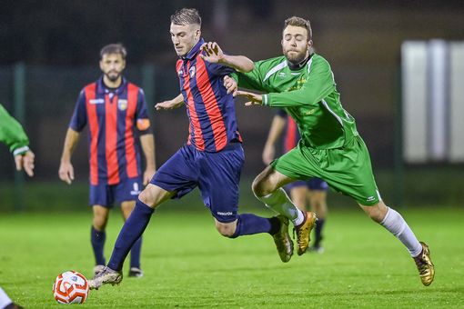 nella foto bomber Bergamaschi, a quota 10 reti nella foto bomber Bergamaschi, a quota 10 reti