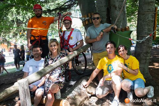A Domobianca365 il Parco Avventura con il percorso aperto alle persone con disabilità motoria. Uno dei pochi in Italia FOTO