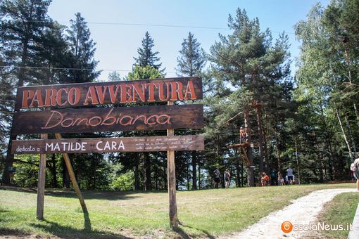 Domobianca, si inaugura il parco avventura intitolato alla piccola Matilde Cara