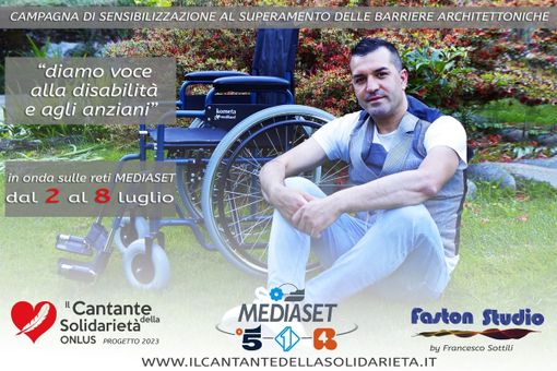 Il Cantante della Solidarietà di nuovo in onda sulle reti Mediaset