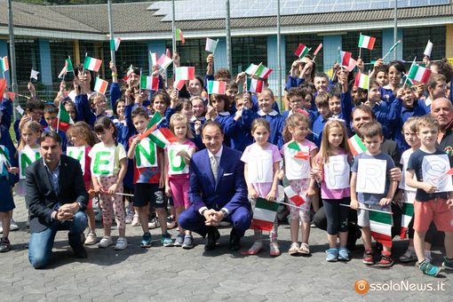 Il presidente Cirio in visita all'asilo di Piedimulera FOTO Il presidente Cirio in visita all'asilo di Piedimulera FOTO